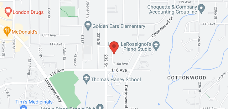 map of 11674 232A STREET
